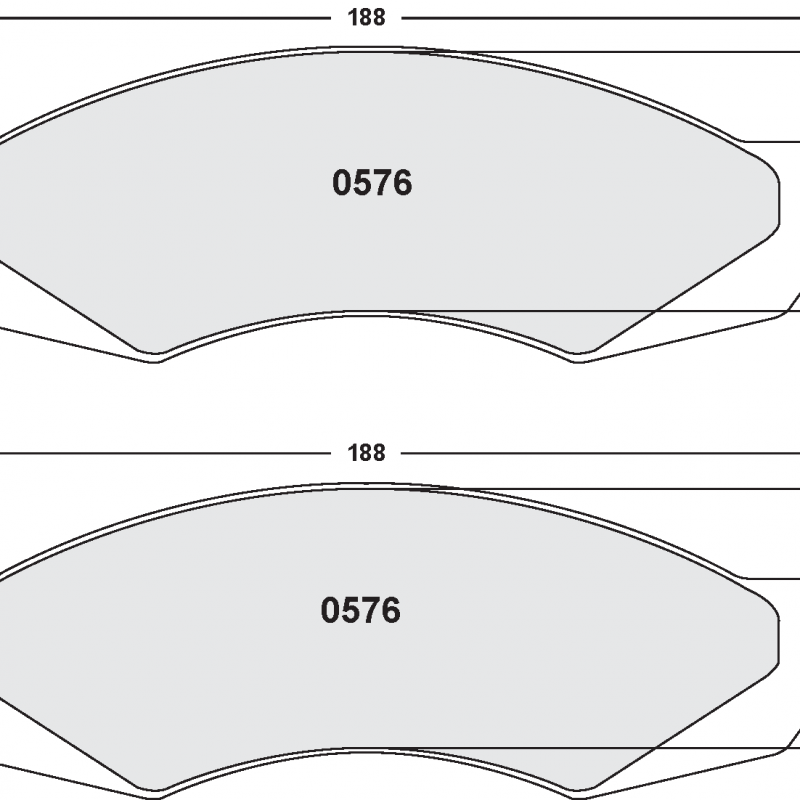 Street brake pads - Mercury / Nissan
front pad